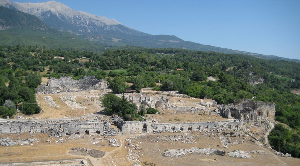 photo of architectural site in southwestern Turkey